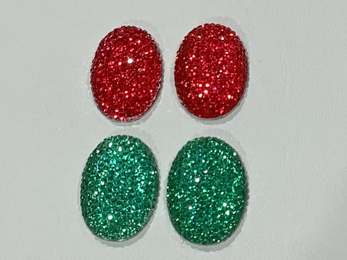 20x30mm Sparkle Oval | 2 colors