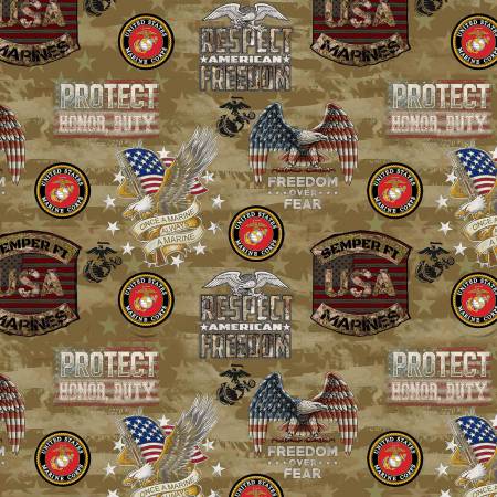 Military Marine Camo Flag| Fabric